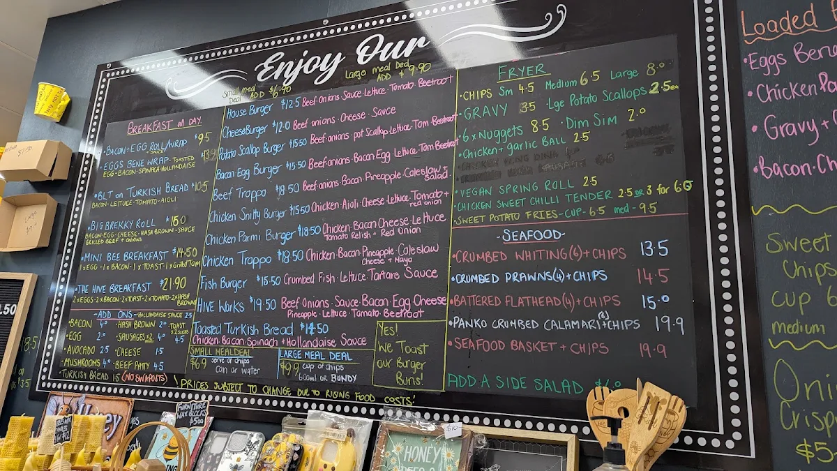 Menu, The Hungry Hive Cafe