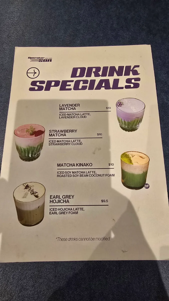 Menu, Ten Don San
