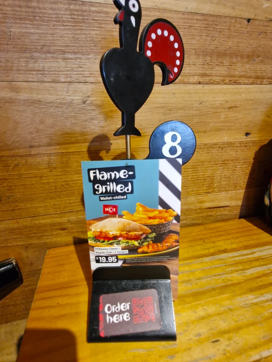 Menu, Nando's Bundoora Square