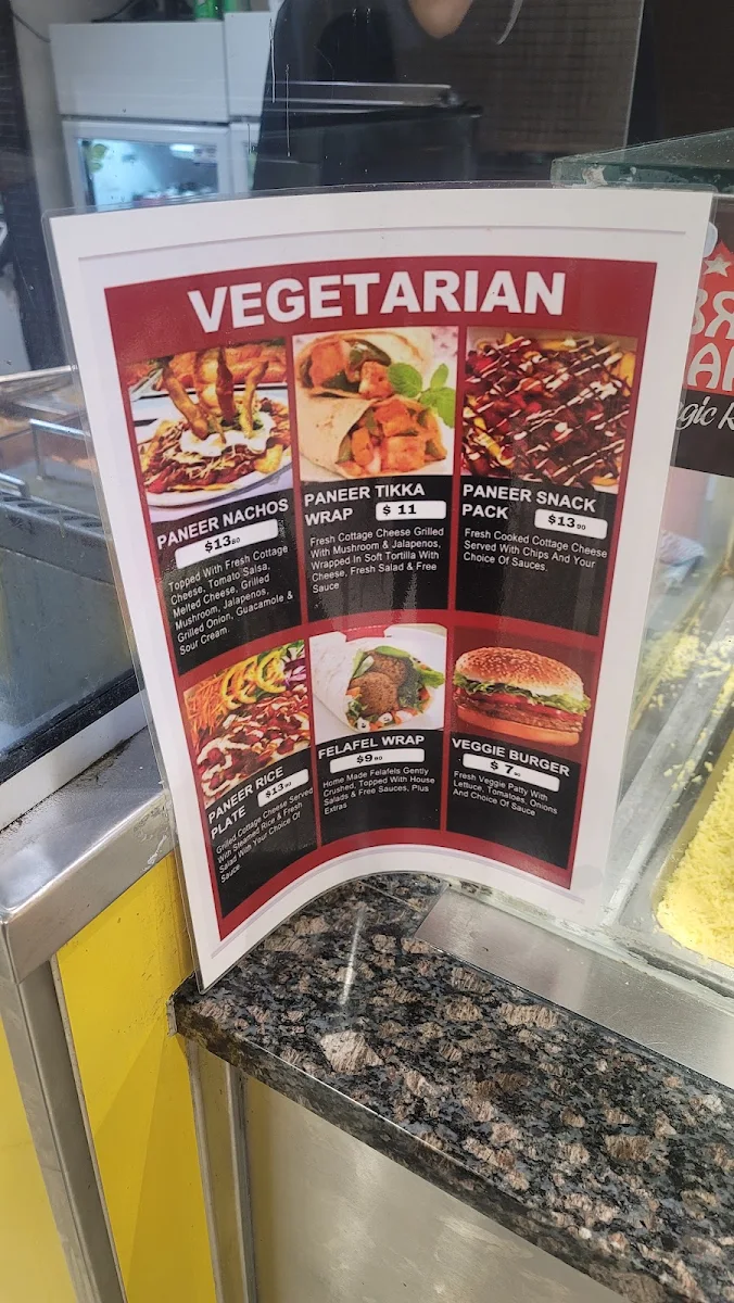 Menu, Abra Wraps