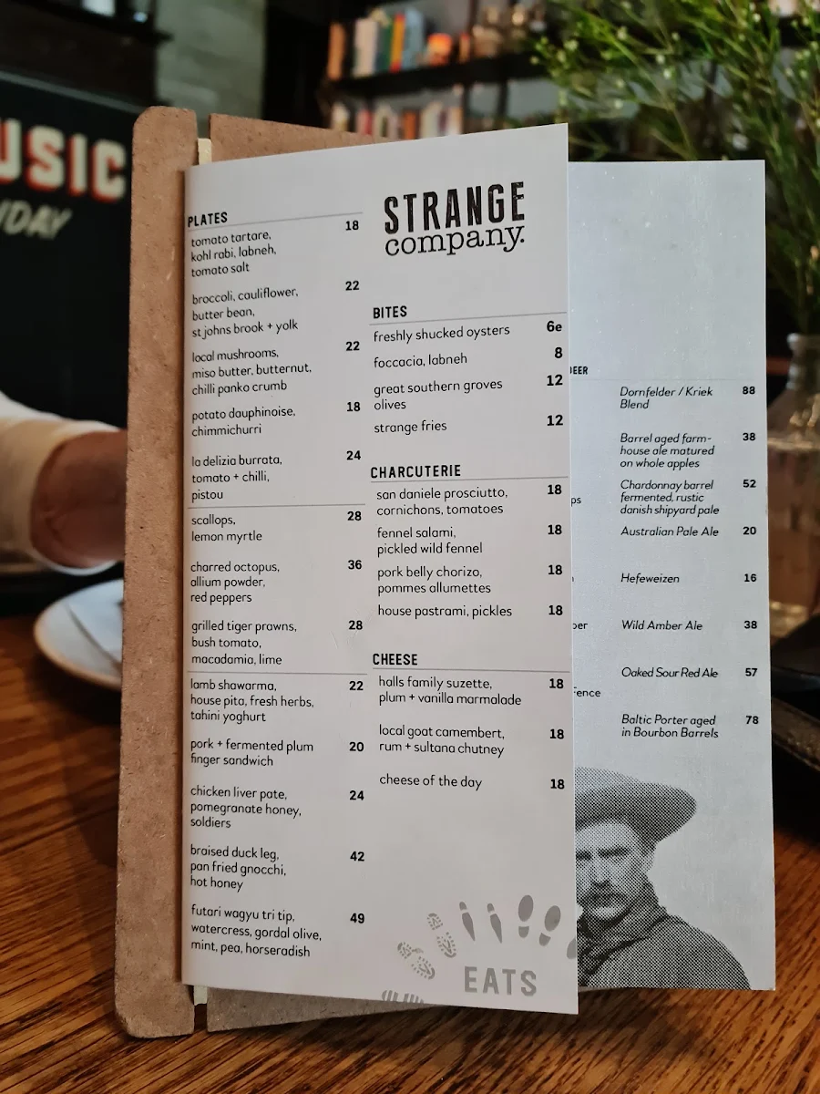 Menu, Strange Company