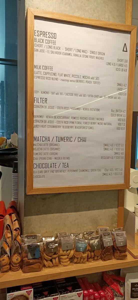 Menu, Commonplace Coffee Brewers Open 365 Days