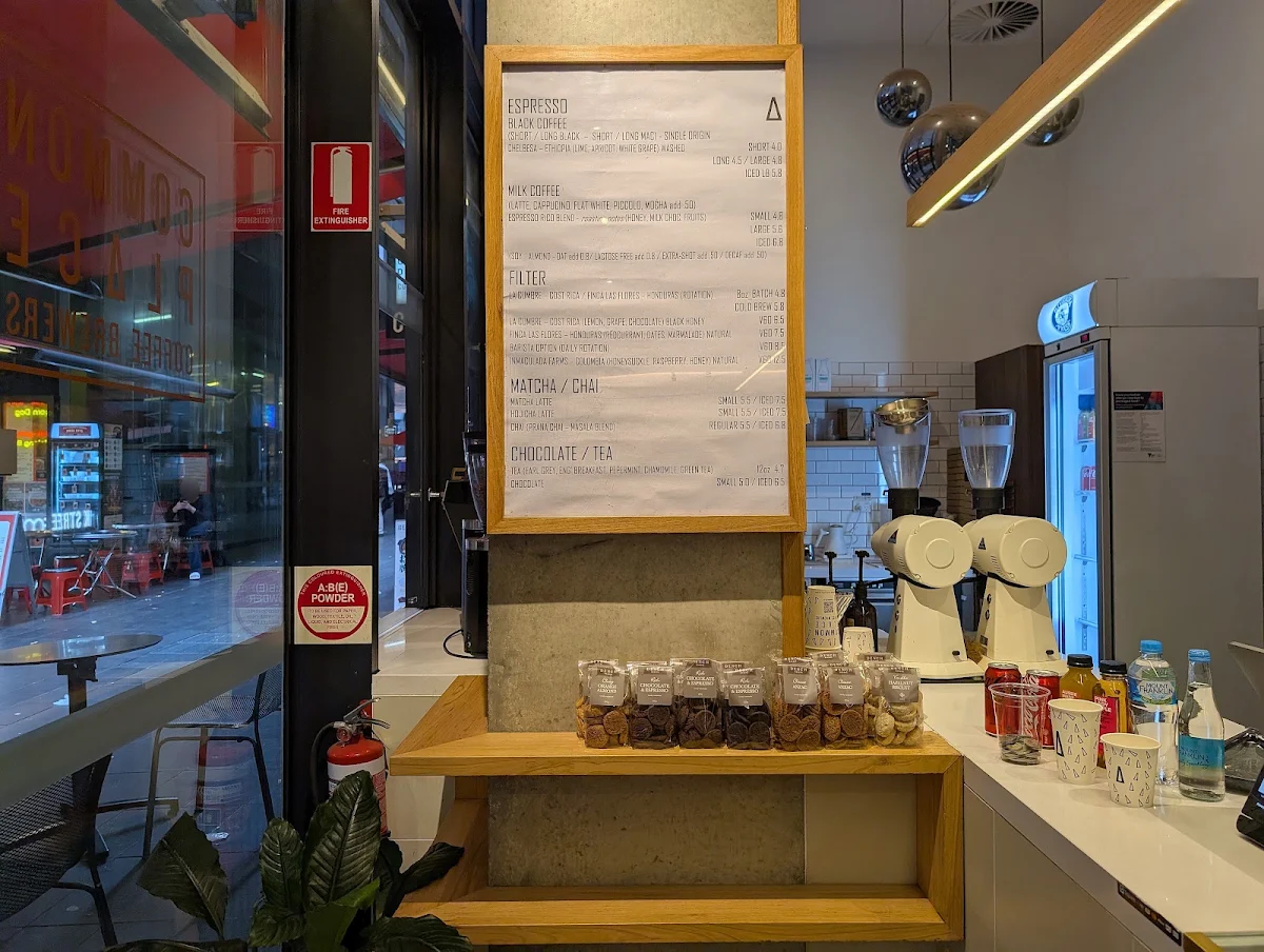 Menu, Commonplace Coffee Brewers Open 365 Days