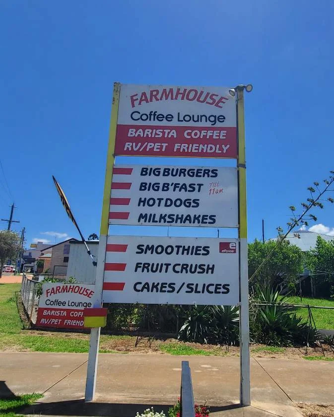Menu, Farmhouse Coffee Lounge