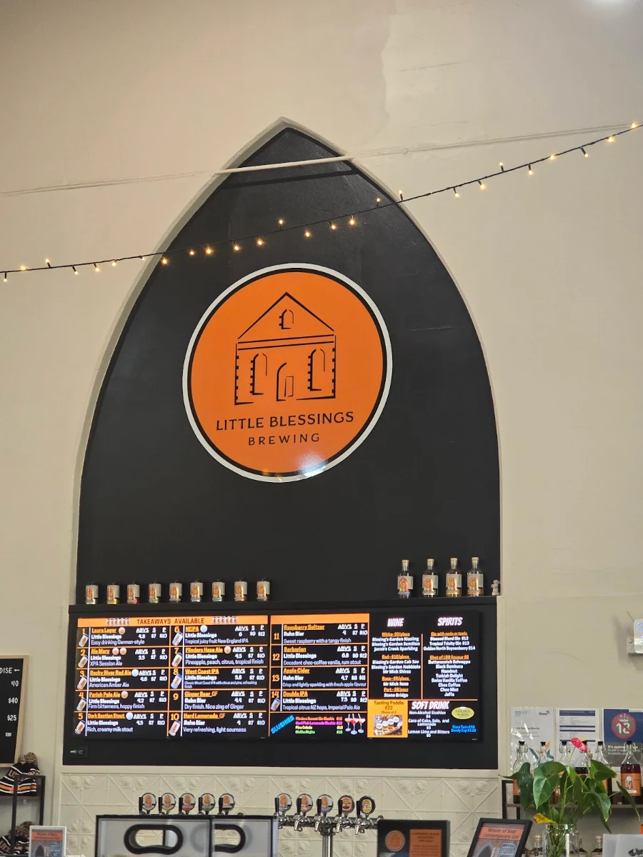 Menu, Little Blessings Brewing