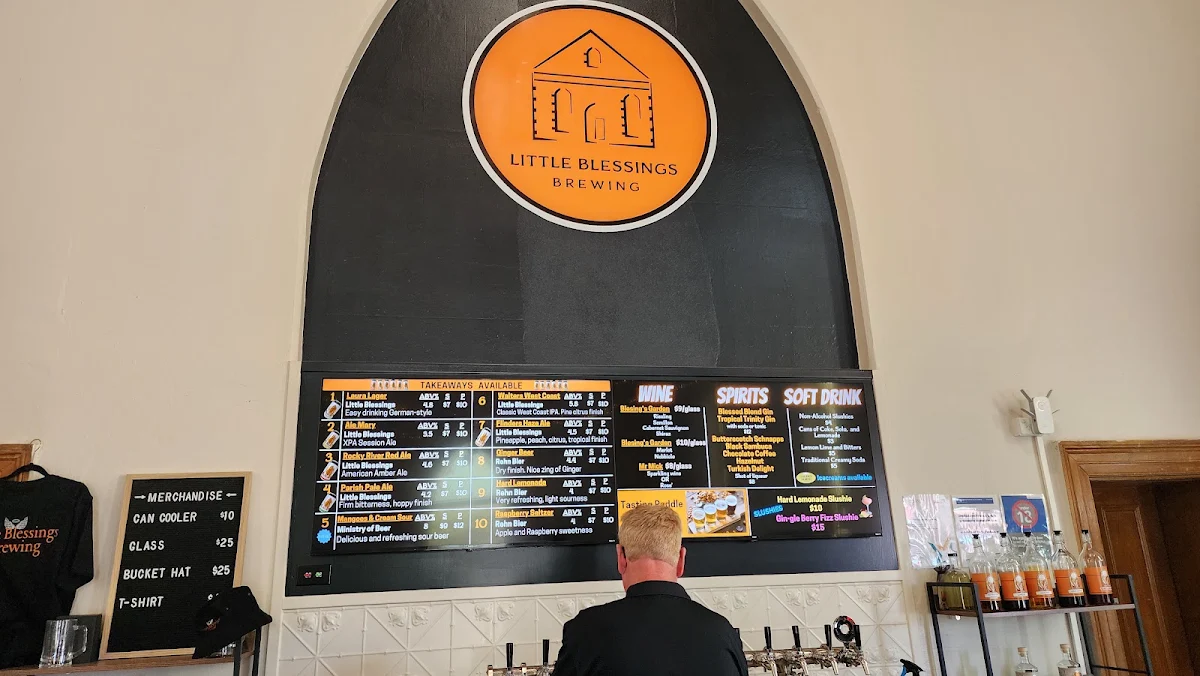 Menu, Little Blessings Brewing