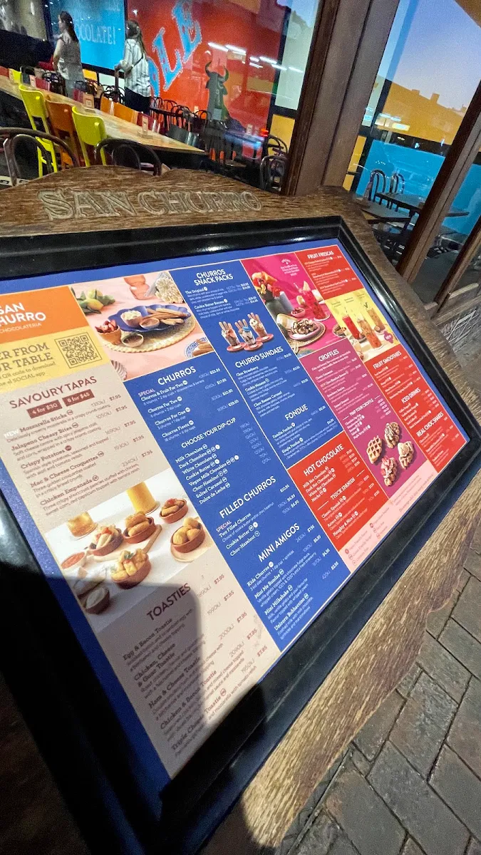 Menu, San Churro East Victoria Park