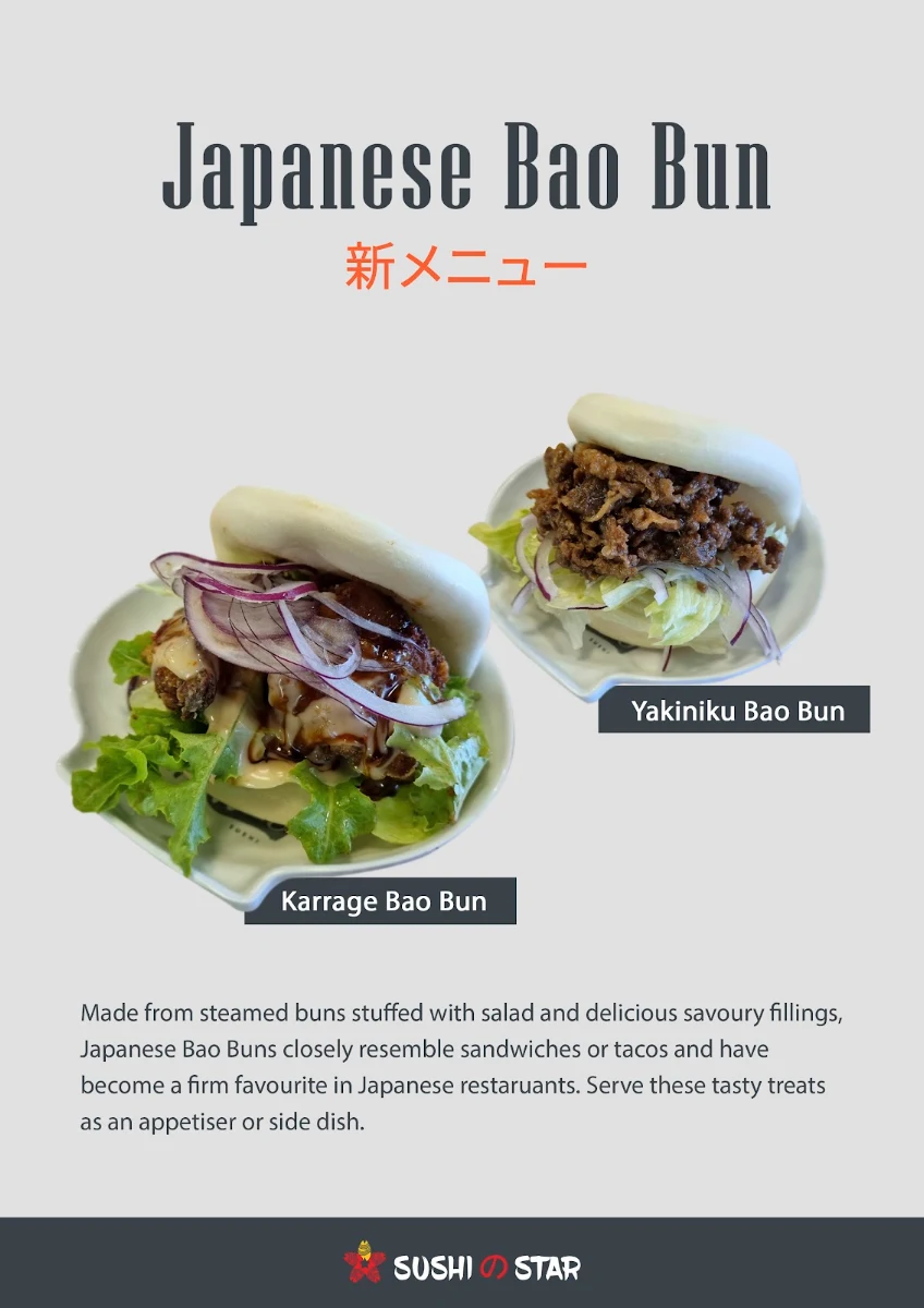 Menu, Sushi Star