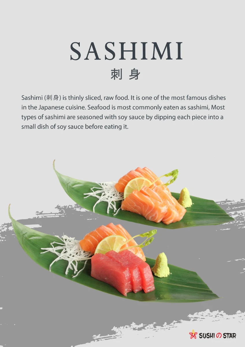 Menu, Sushi Star