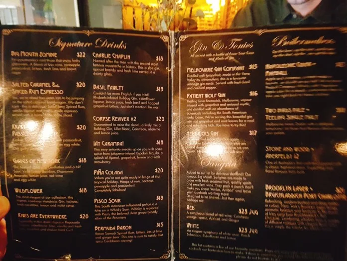 Menu, Loud Mouth