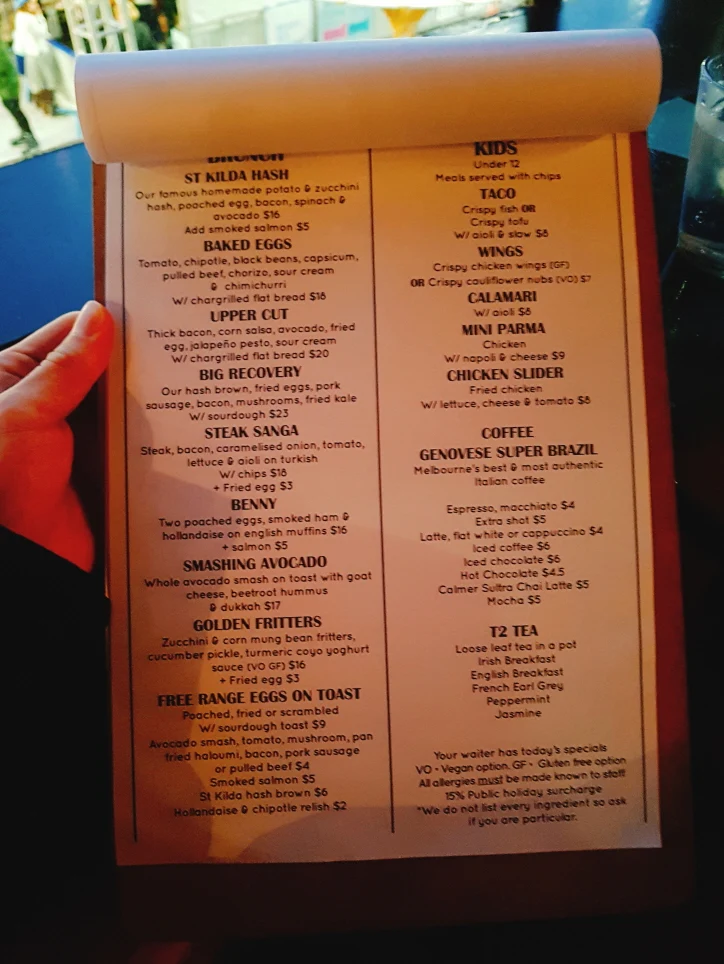 Menu, Loud Mouth
