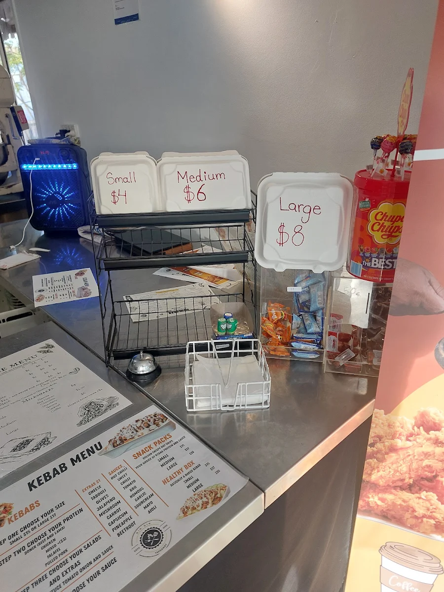 Menu, Gin Gin Takeaway