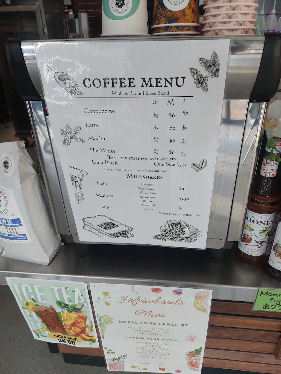 Menu, Gin Gin Takeaway
