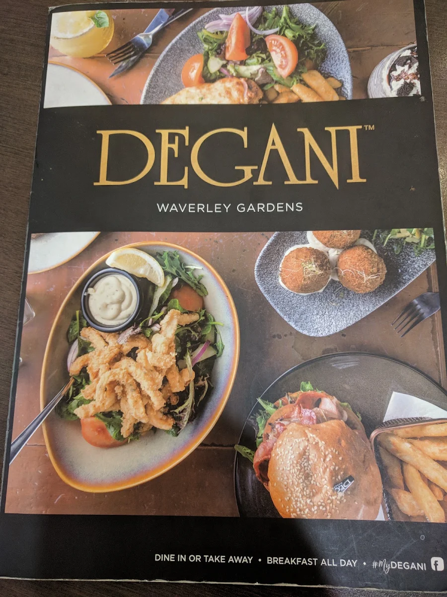 Menu, Degani Waverley Gardens