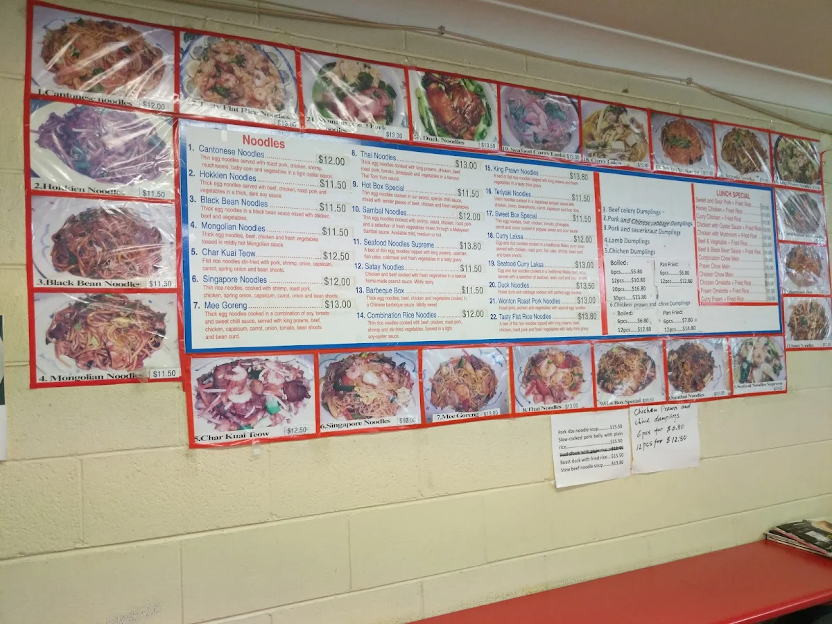 Menu, Noodle King