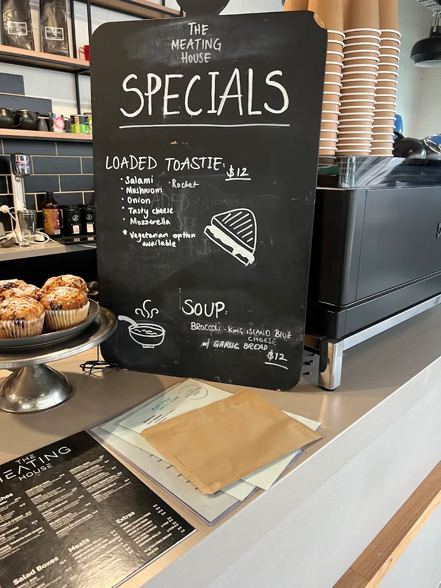 Menu, The Meating House