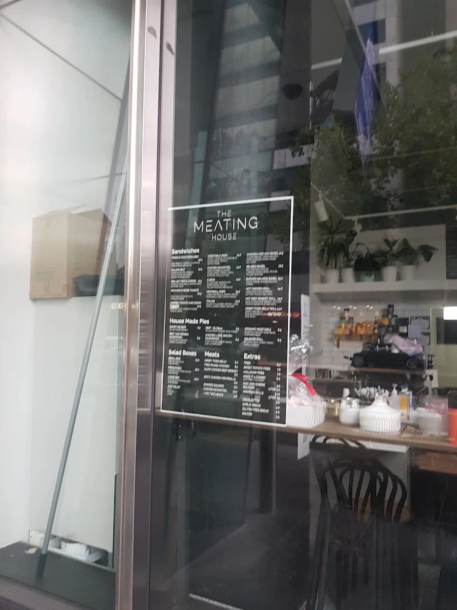 Menu, The Meating House