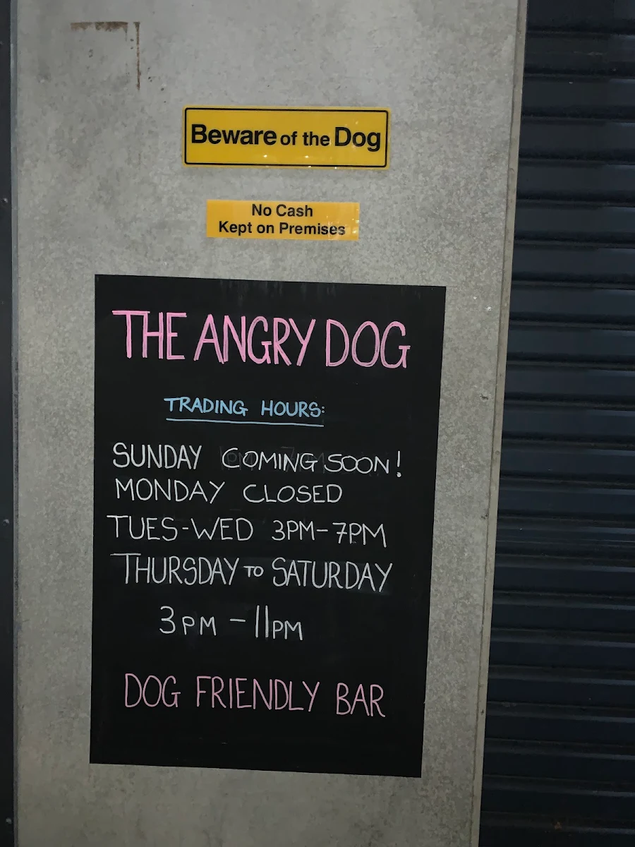 Menu, THE ANGRY DOG