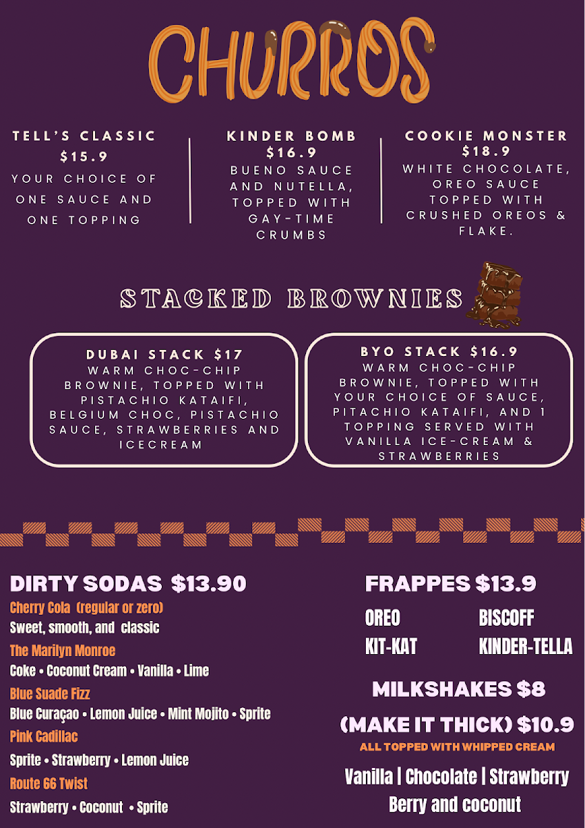 Menu, Dolce Aroma