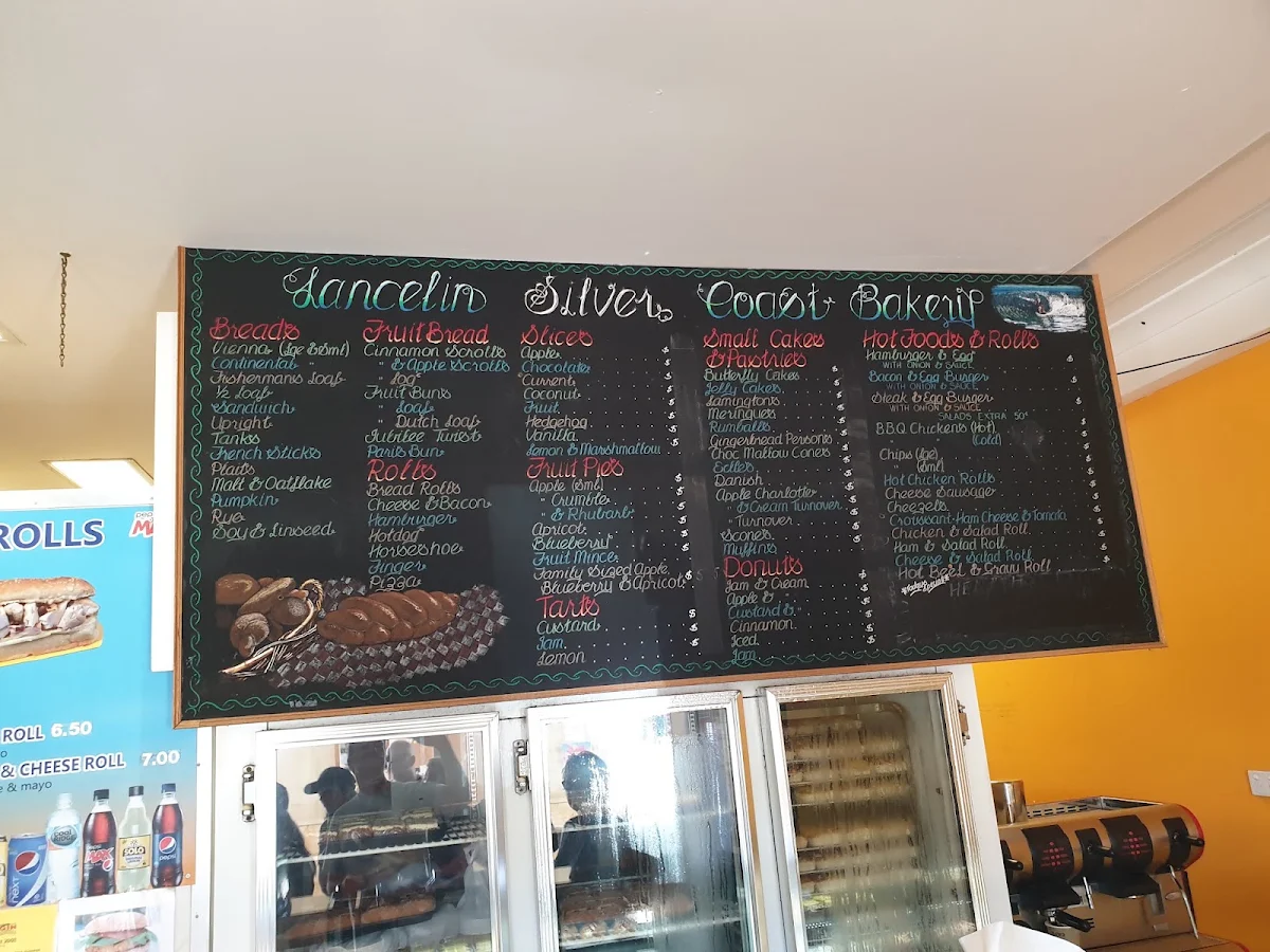 Menu, Silver Coast Bakery