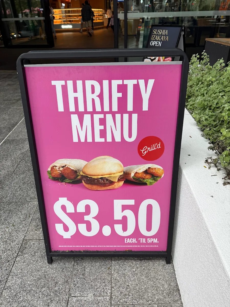 Menu, Grill'd Burgers - Karrinyup