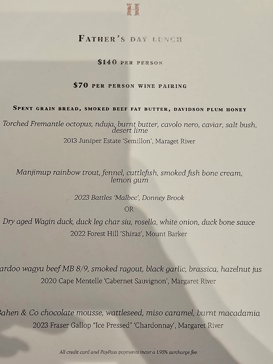 Menu, Hearth Restaurant & Lounge