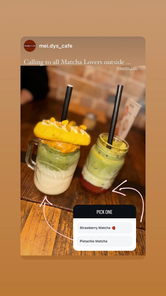 Menu, Meidy's Cafe