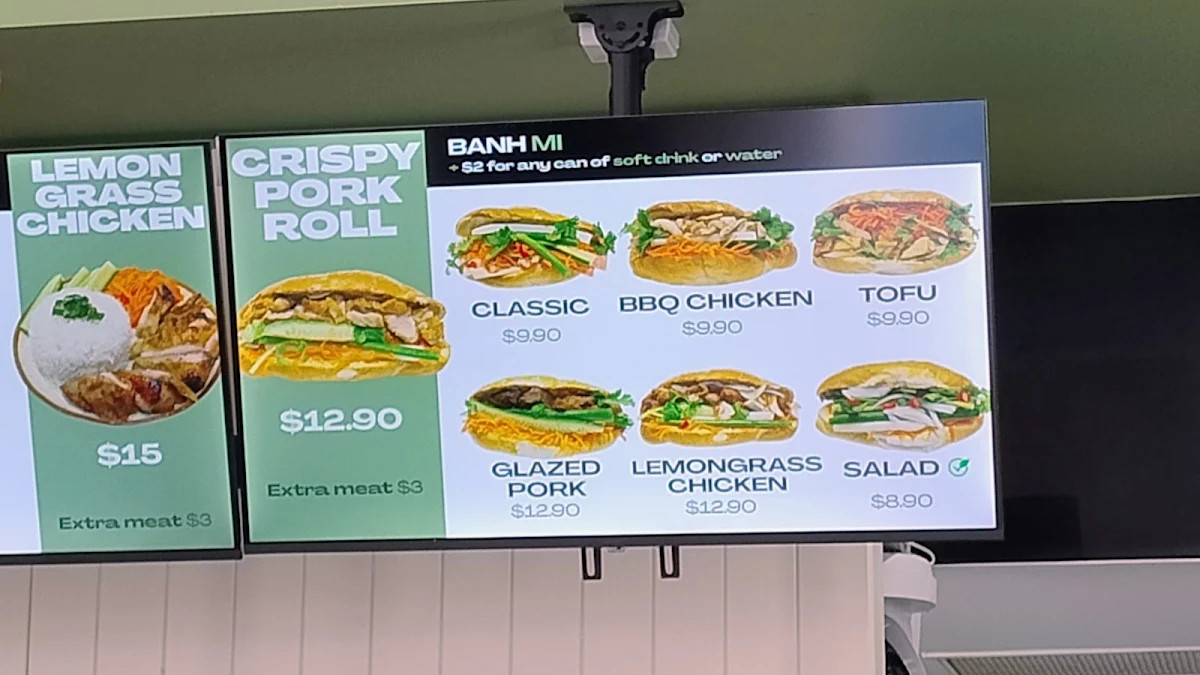 Menu, The Banh Mi Spot