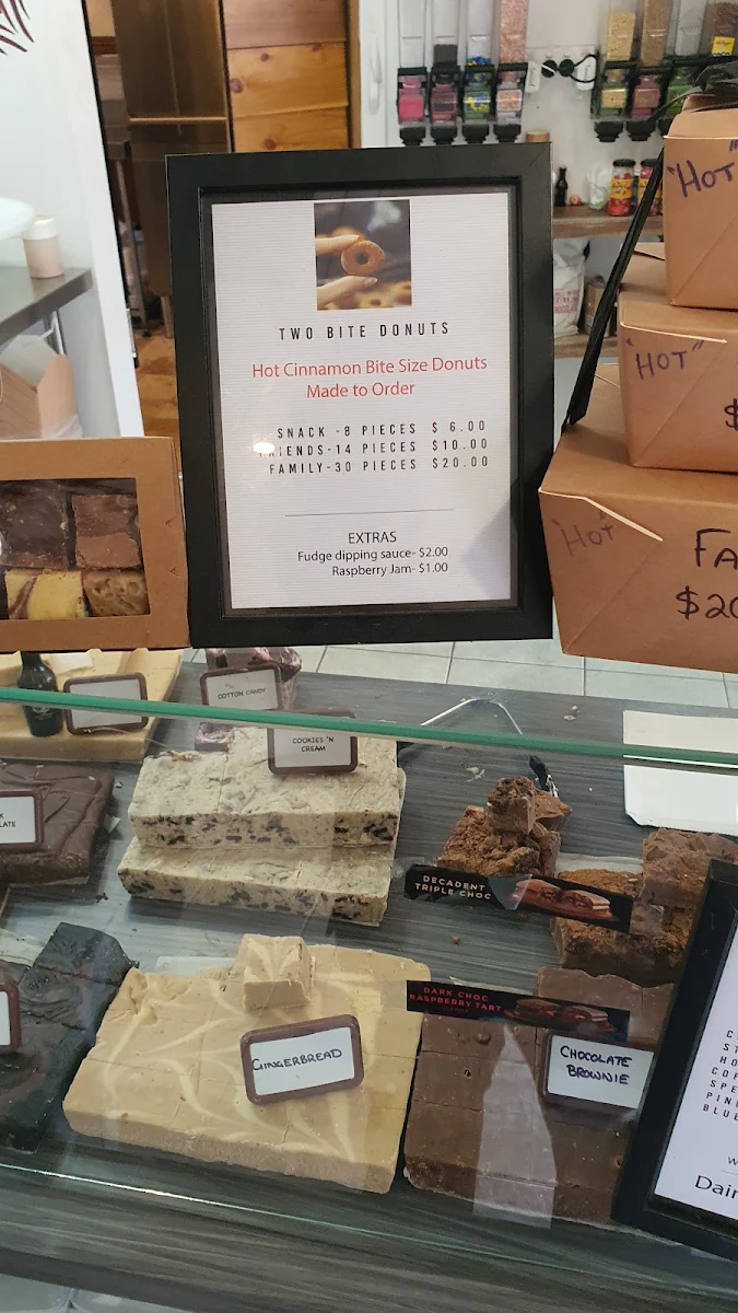Menu, The Glenrowan Sweet Co
