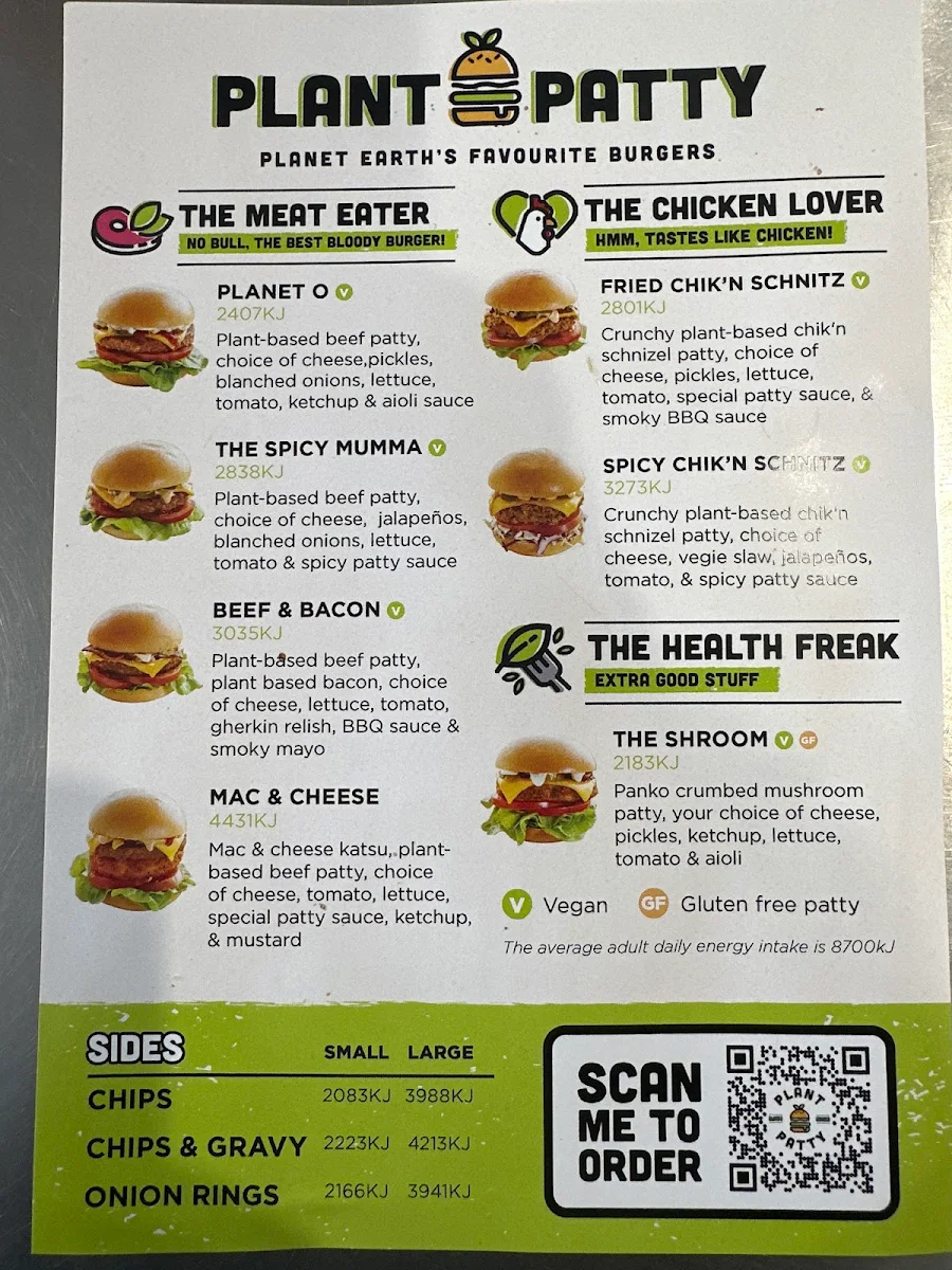 Menu, Pattysmiths Labrador