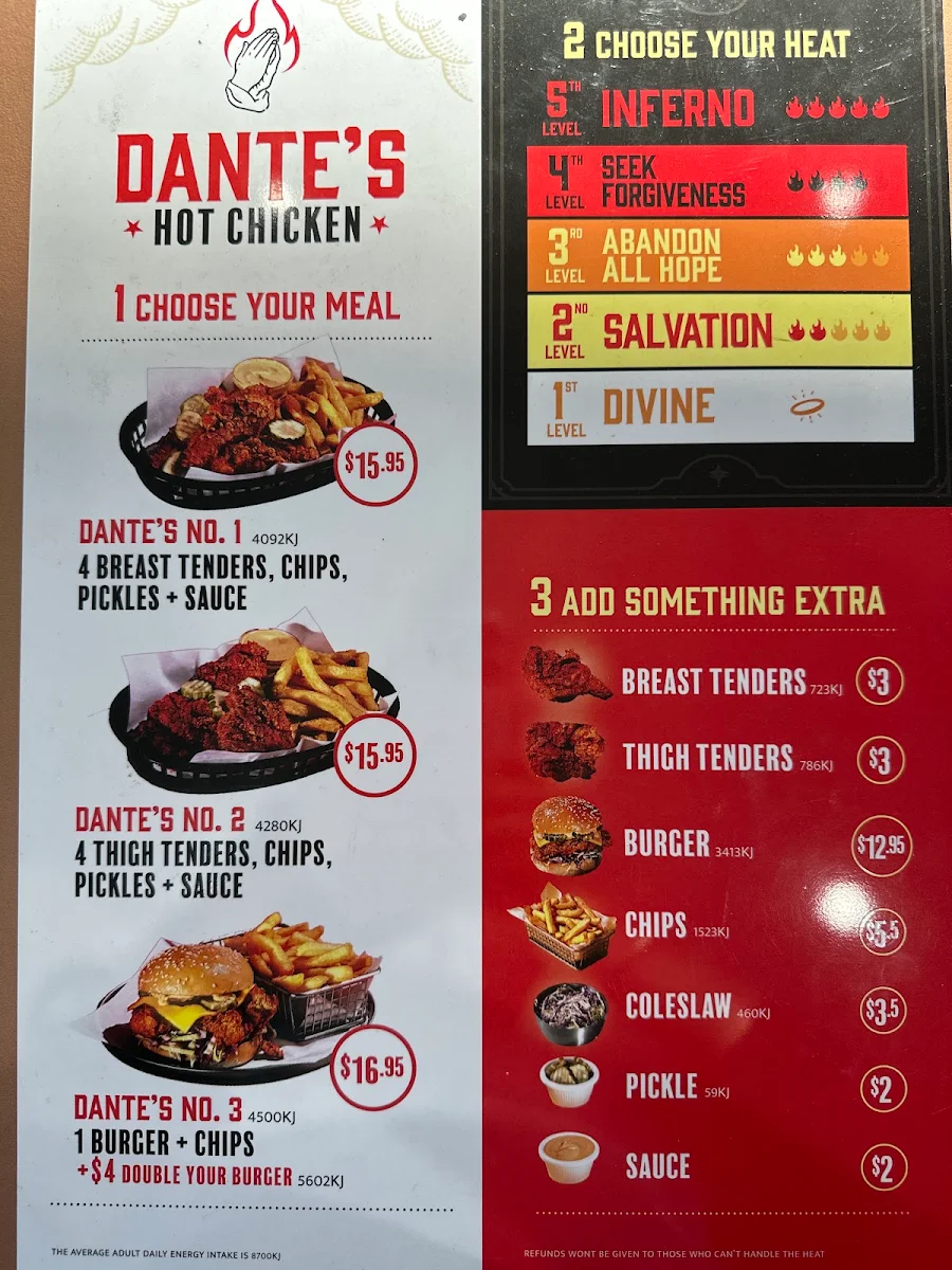 Menu, Pattysmiths Labrador