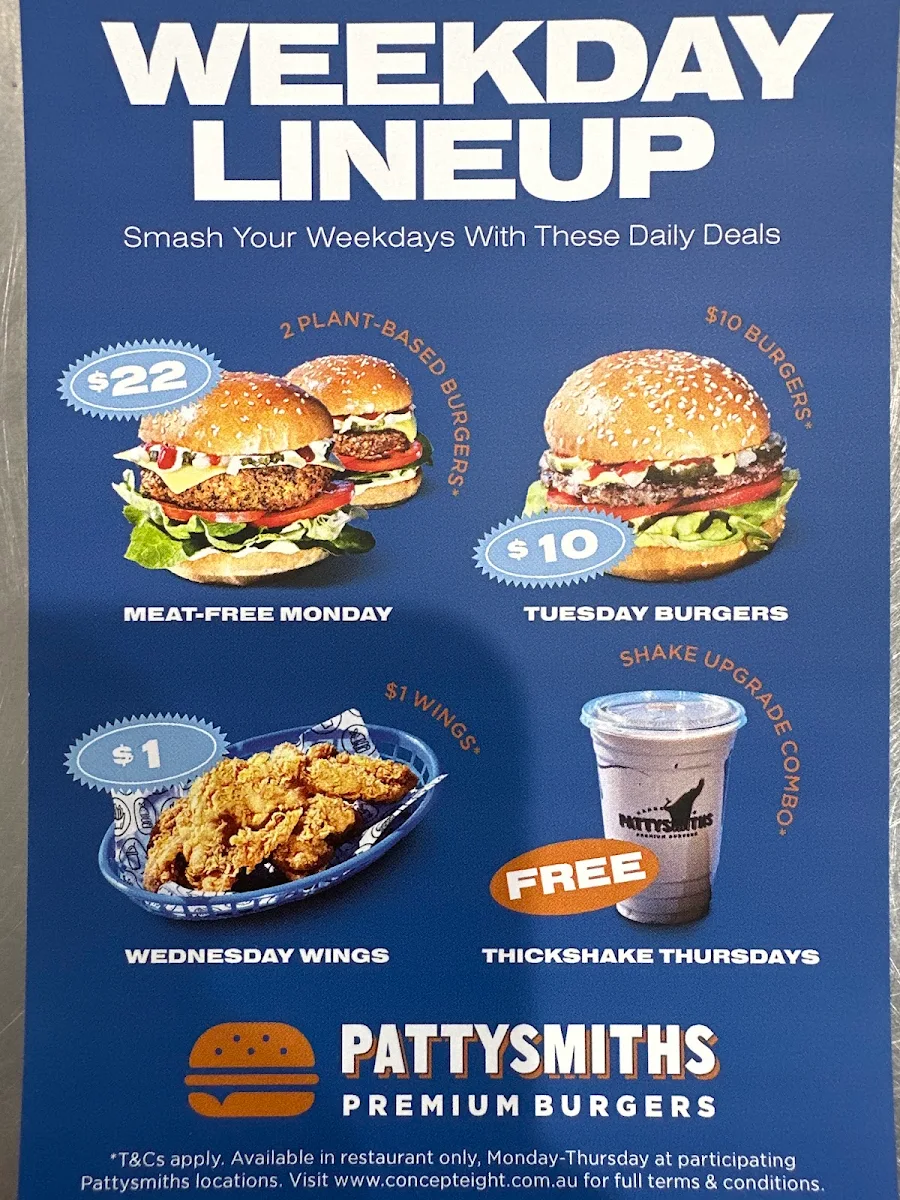 Menu, Pattysmiths Labrador