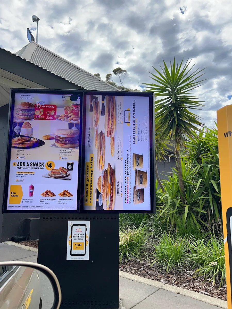 Menu, McDonald's Armadale