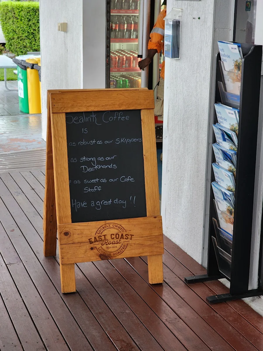 Menu, Sealink Departure Lounge Cafe
