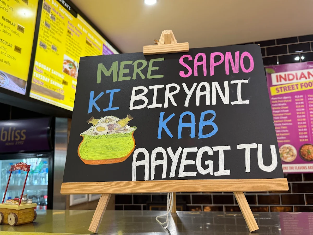 Menu, Bombay Bliss