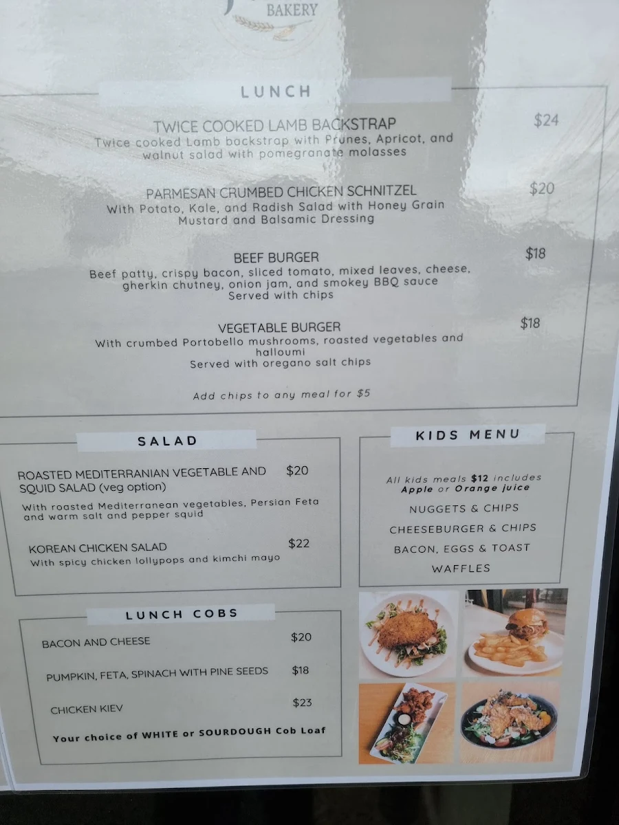 Menu, The Husk Bakery and Cafe