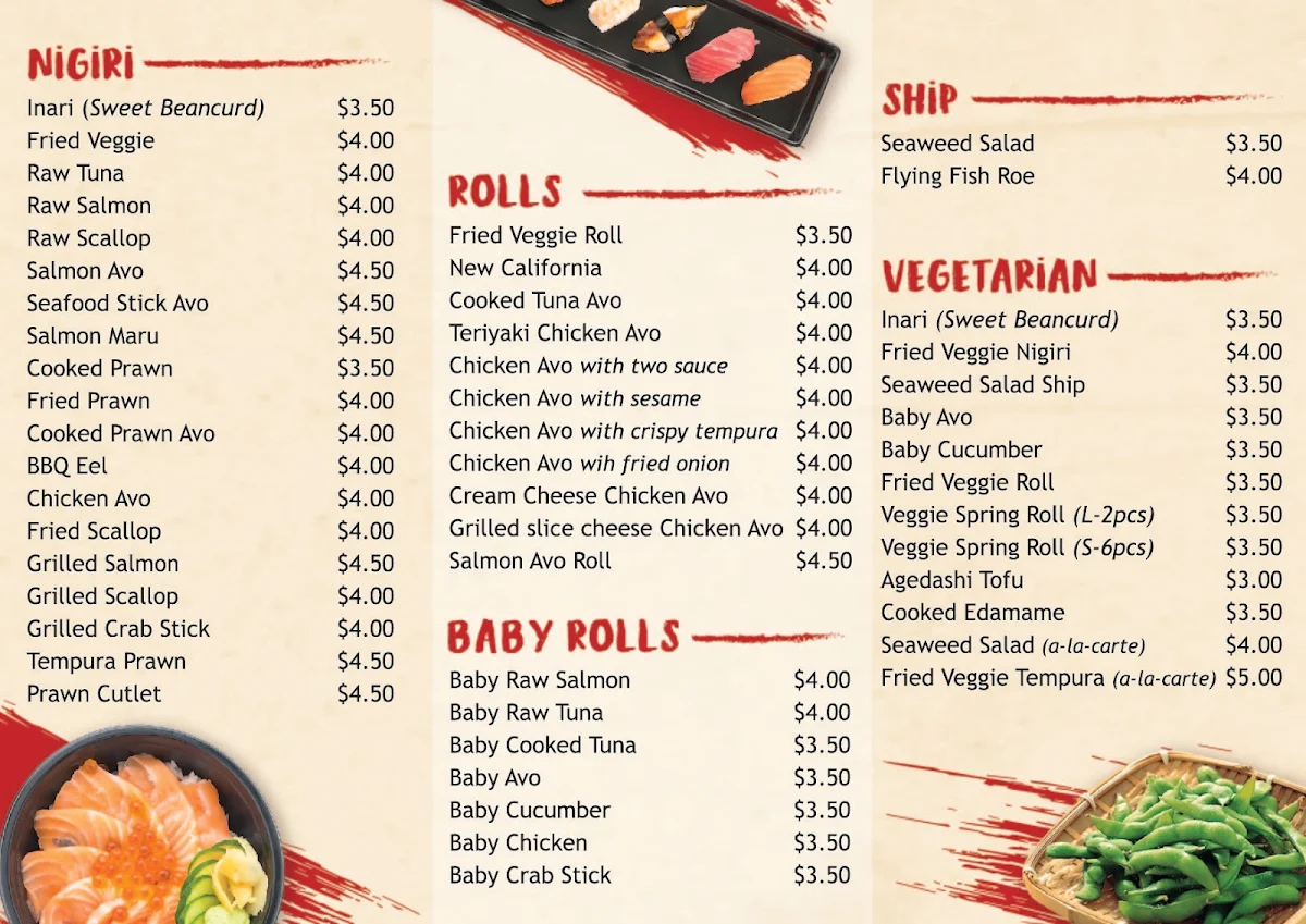 Menu, Ginza Cuisine