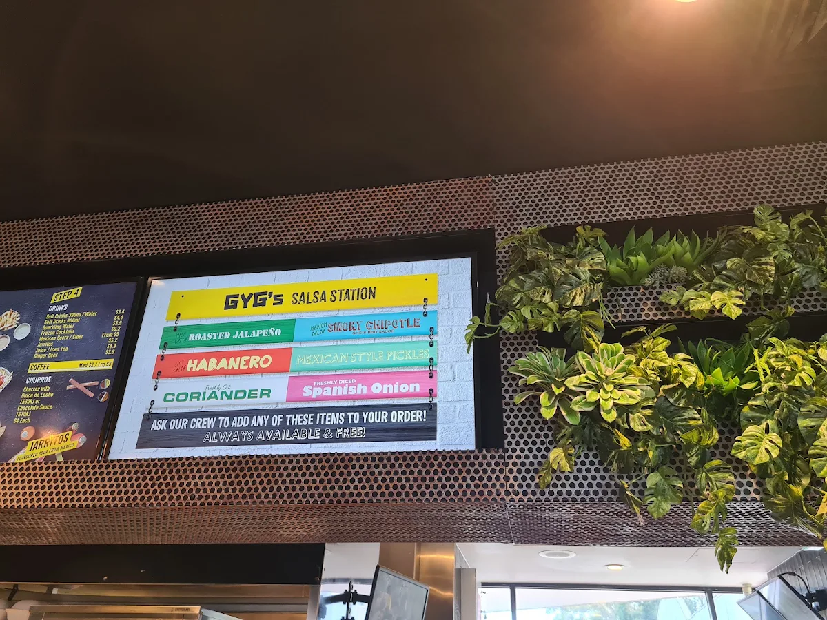 Menu, Guzman y Gomez - Seven Hills