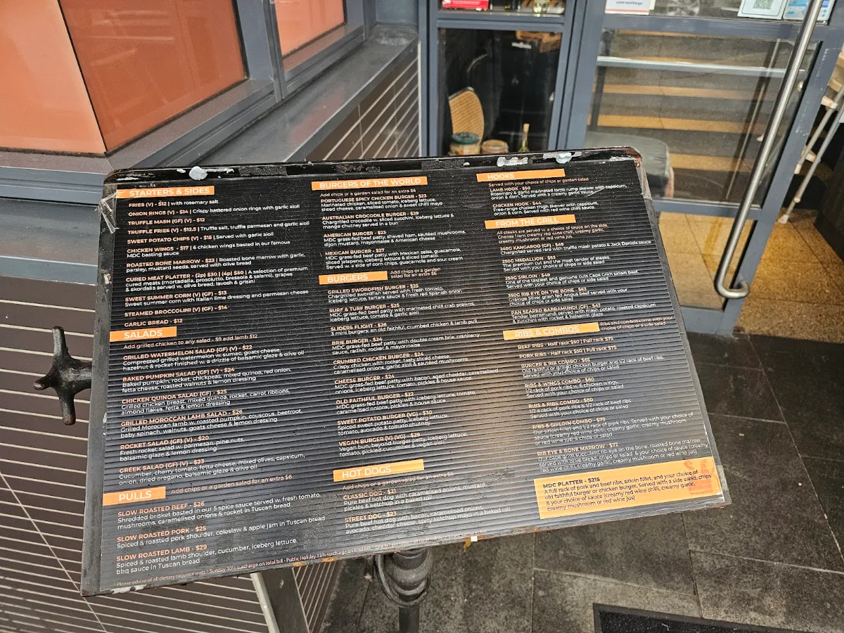 Menu, Meat District Co.