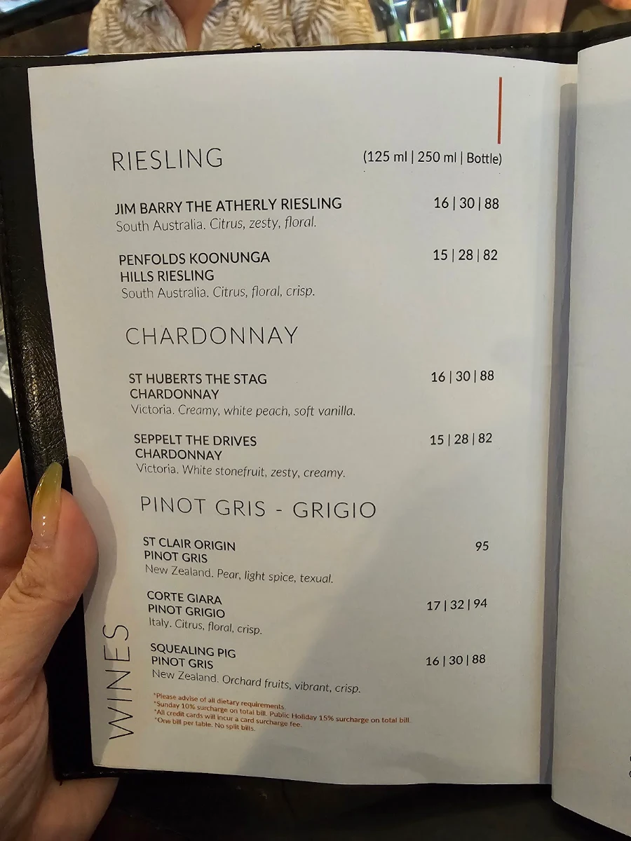 Menu, Meat District Co.