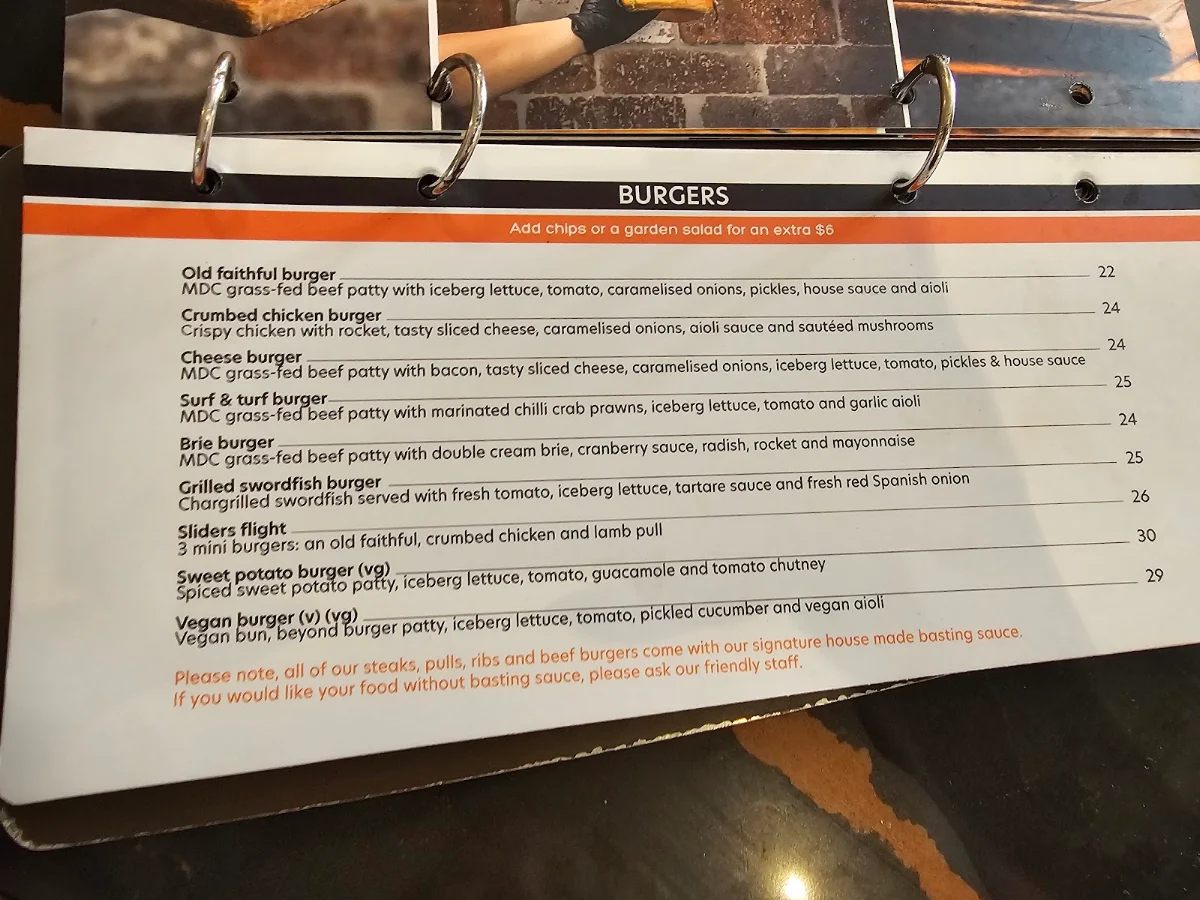Menu, Meat District Co.
