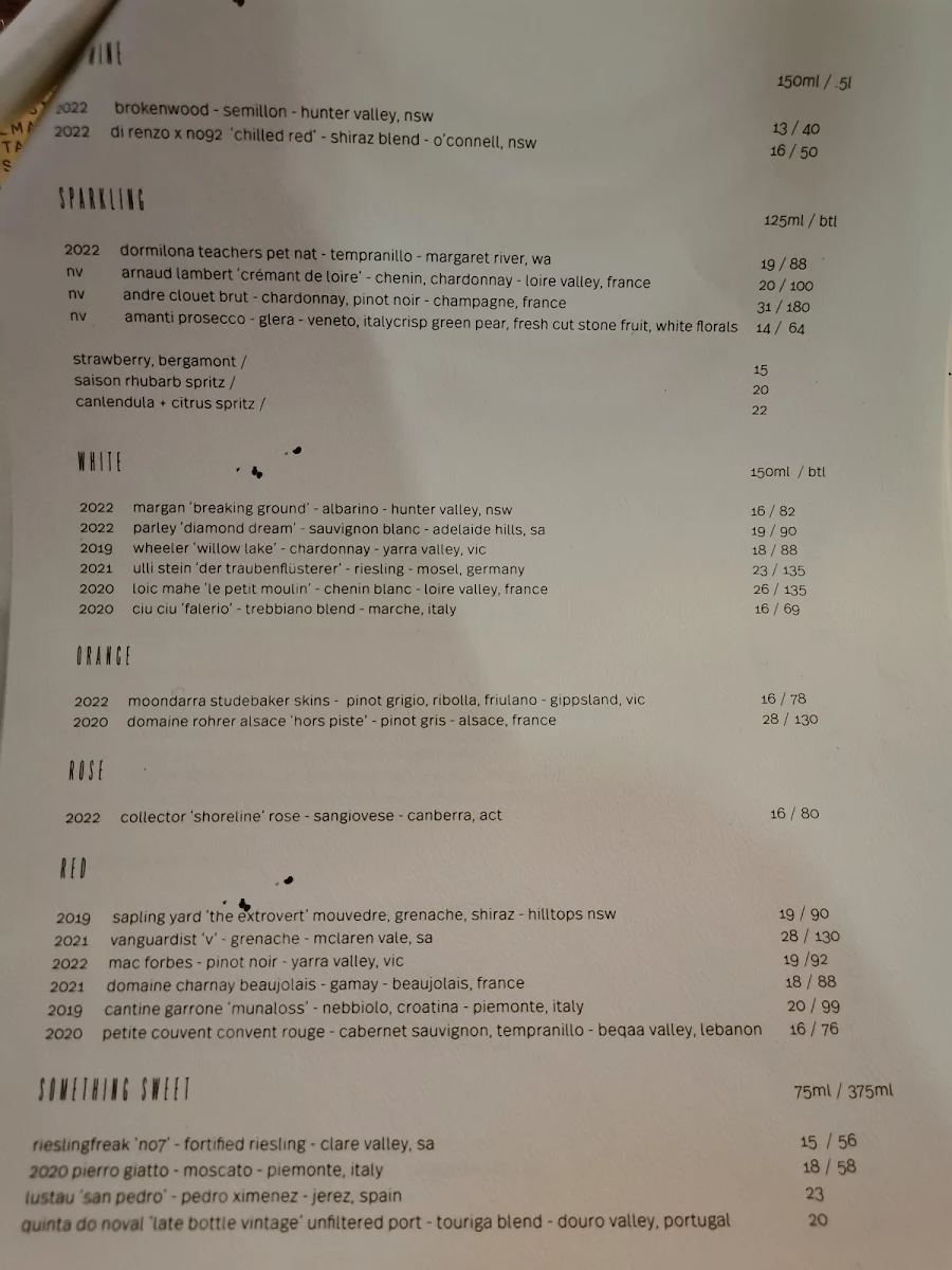 Menu, No 92 GPR