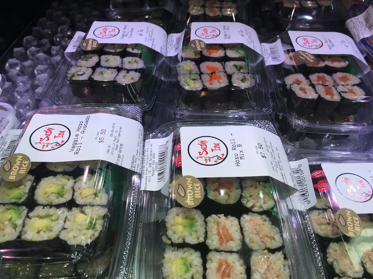 Menu, Sushi Izu