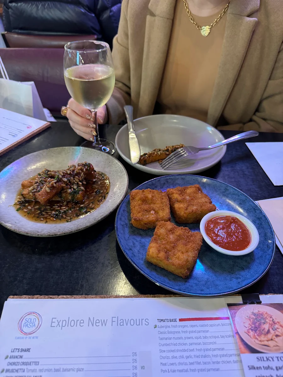 Menu, Solo Pasta