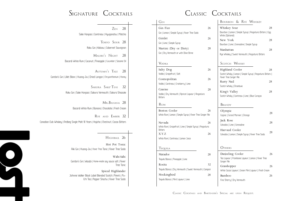 Menu, 𝑳𝒐𝒔𝒕 𝑩𝒂𝒓