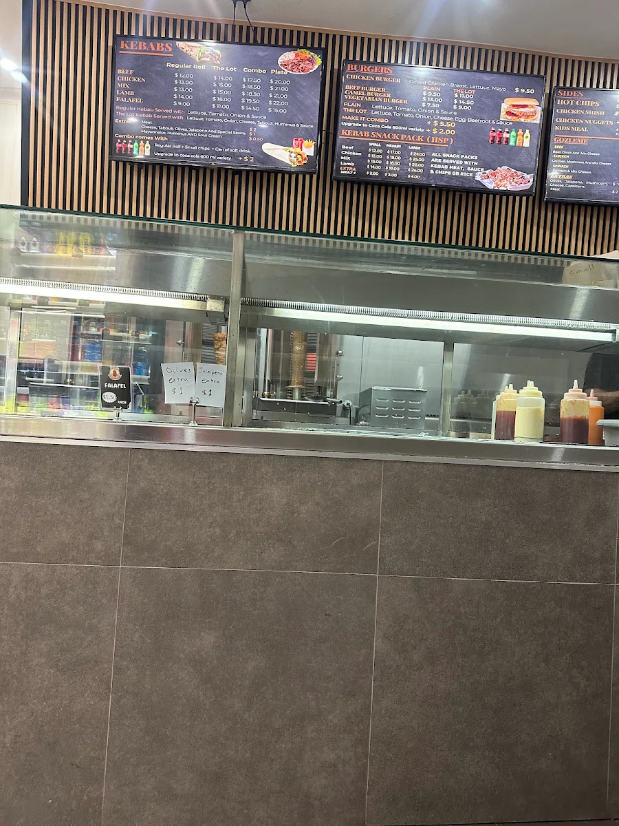 Menu, Bankstown Kebab House