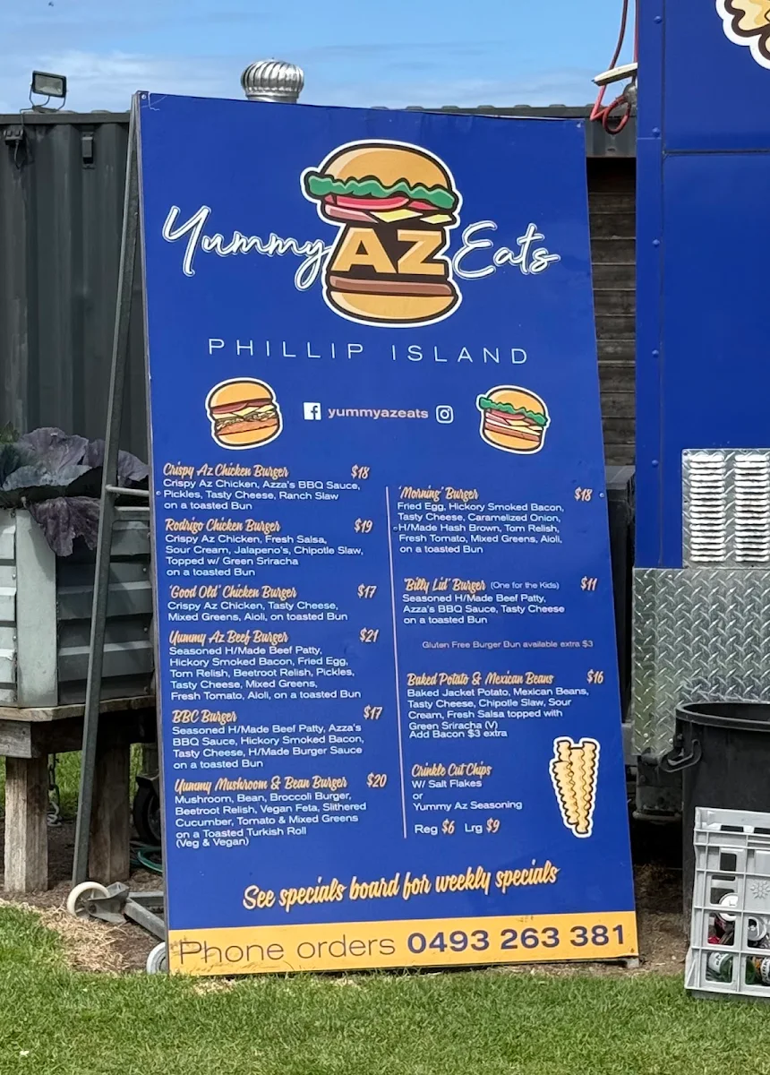 Menu, Yummy Az Eats