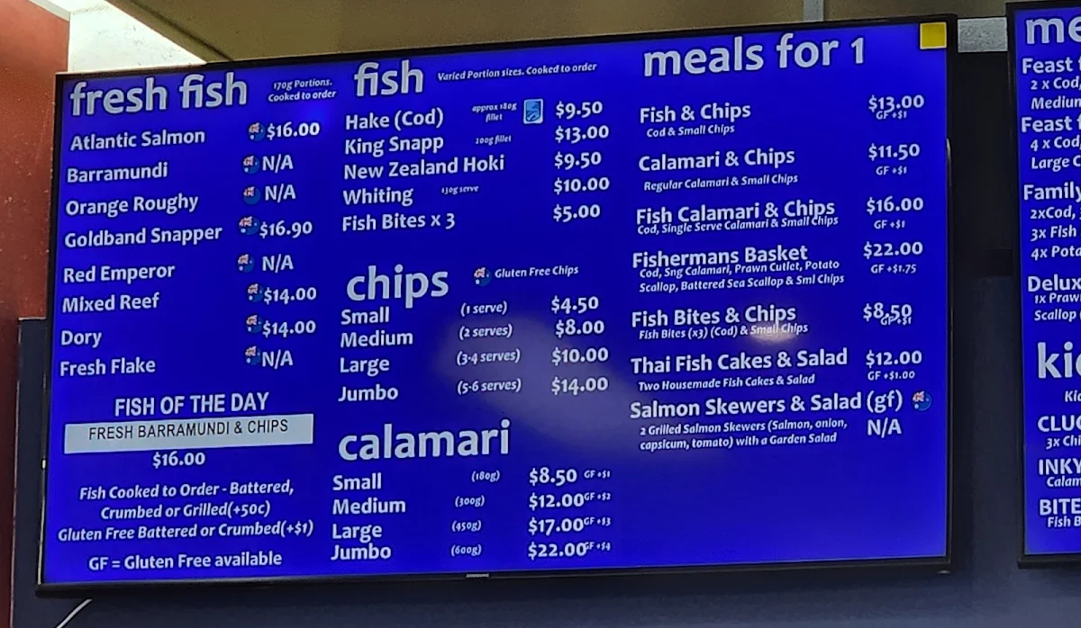 Menu, 98 Fish