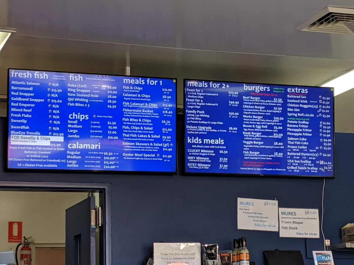 Menu, 98 Fish