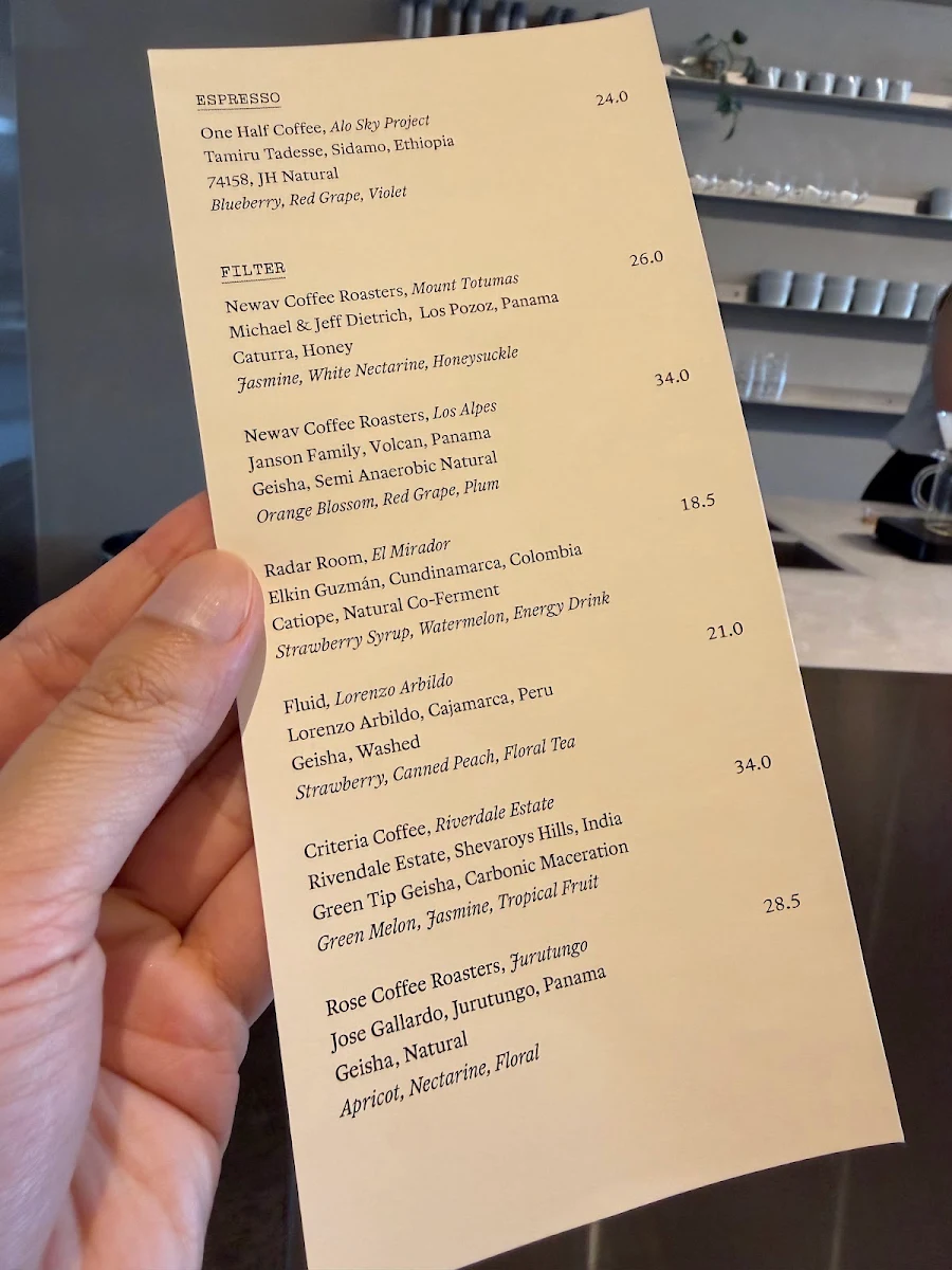 Menu, CATALOGUE